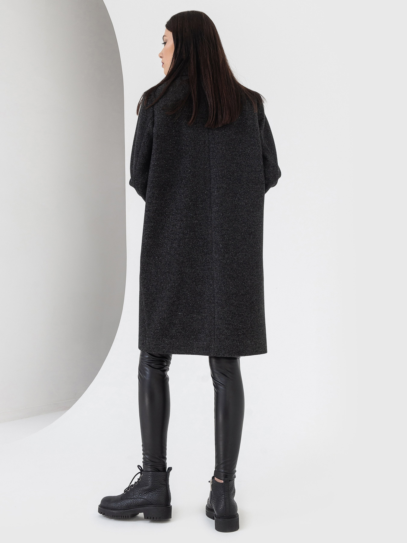 Пальто VOVK модель 07485 чорний Фото