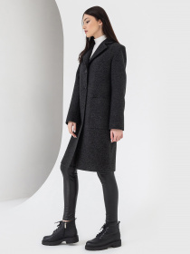 Пальто VOVK модель 07485 чорний Фото