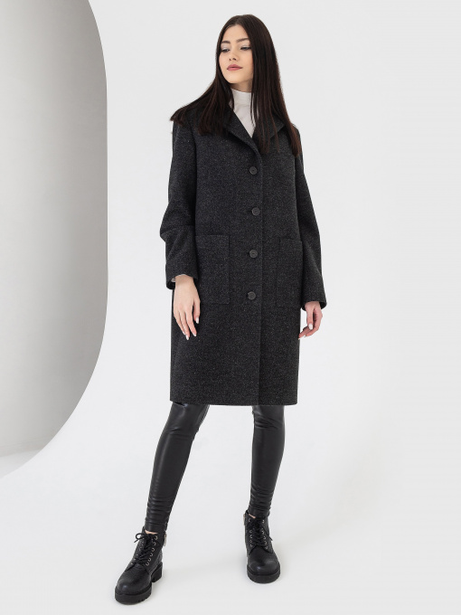 Пальто VOVK Модель 07485 чорний Фото