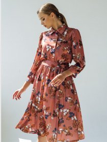 Платья VOVK модель 08337 квіти Фото