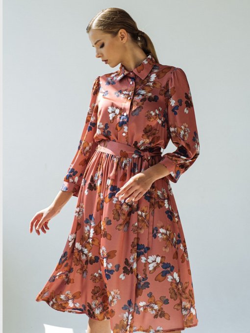 Платья VOVK модель 08337 квіти Фото