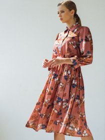 Платья VOVK модель 08337 квіти Фото