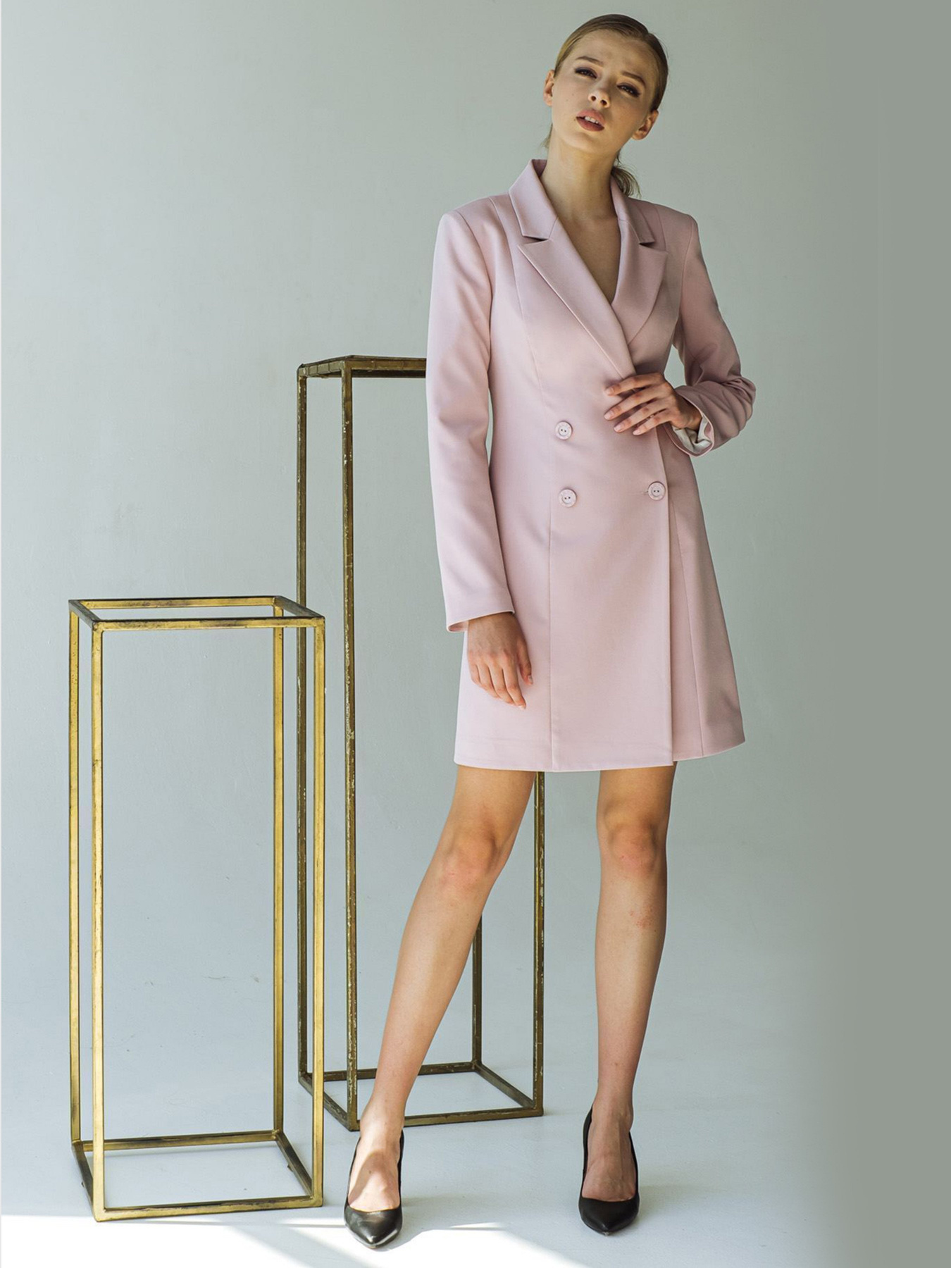 Платья VOVK модель 07496 фрезовий Фото