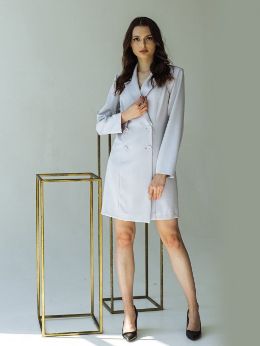 Платья VOVK модель 07497 графіт Фото