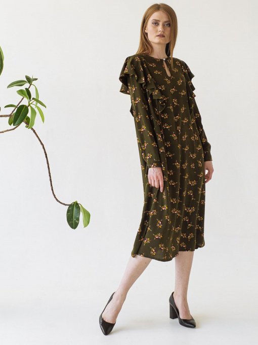 Платья VOVK модель 08801 квіти Фото