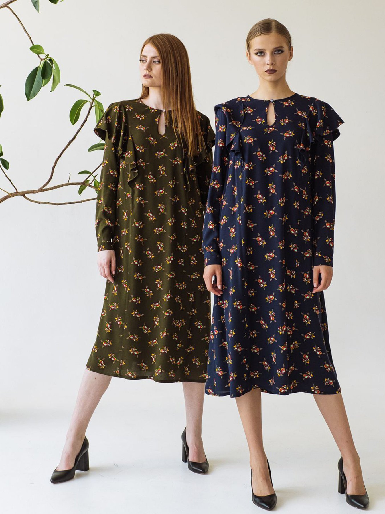 Платья VOVK модель 08801 квіти Фото