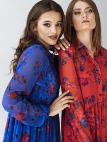 Платья VOVK модель 08586 кввіти Фото