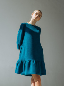 Платья VOVK модель 09649 морська хвиля Фото