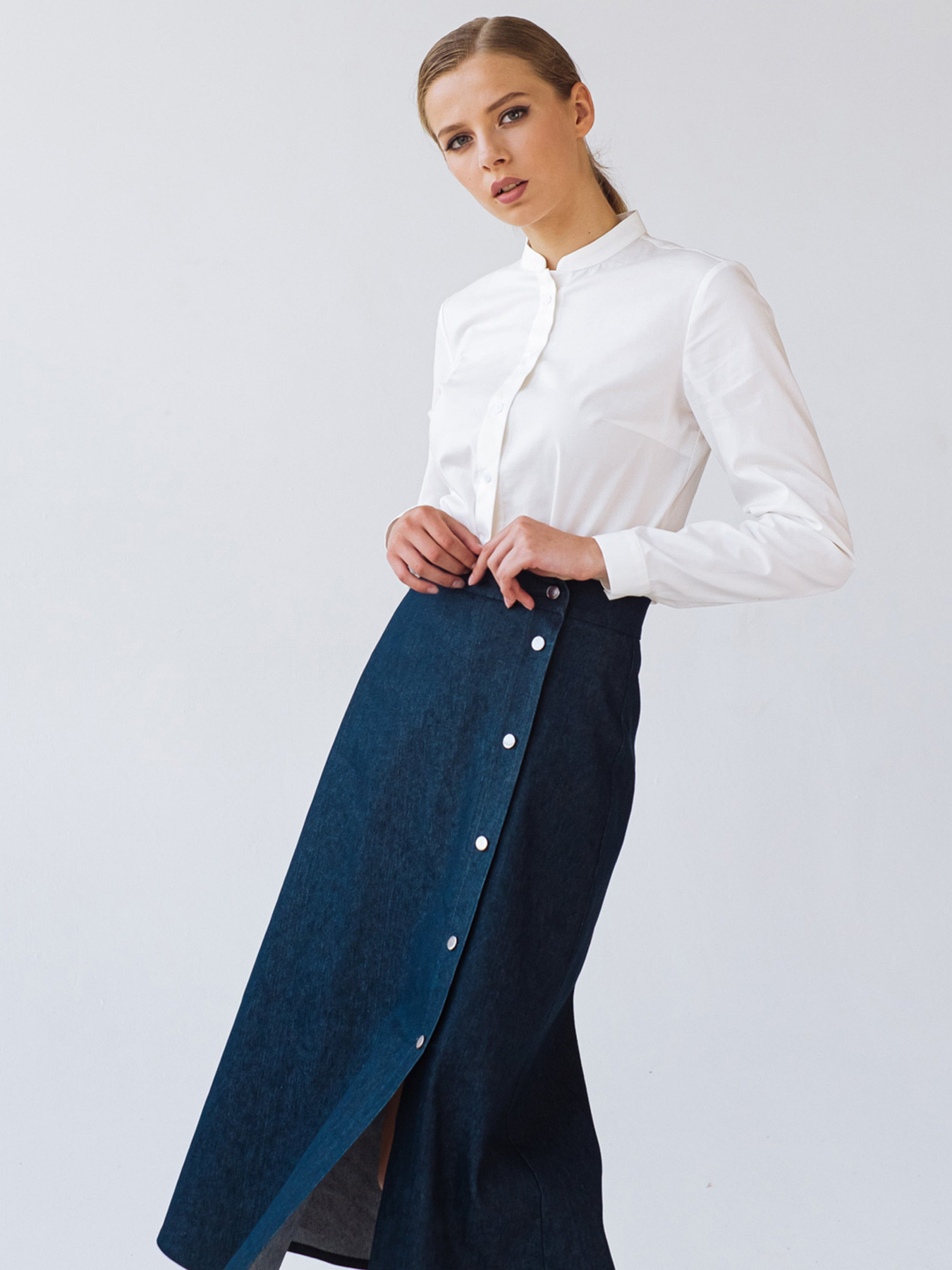 Юбки VOVK модель 09743 синій Фото