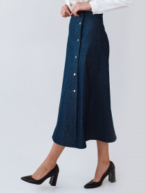 Юбки VOVK модель 09743 синій Юбки VOVK модель 09743 синій Фото