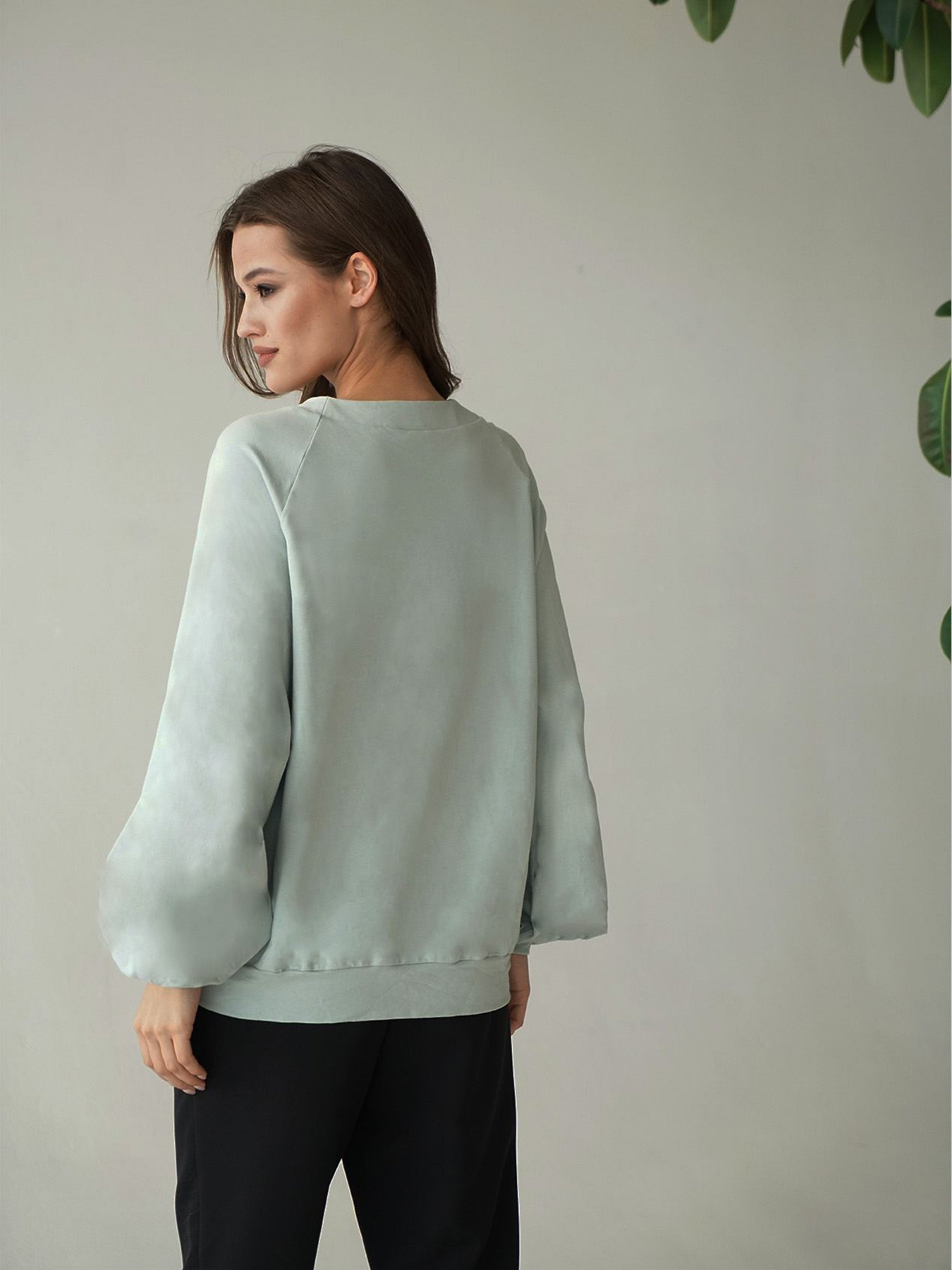 Свитшот VOVK модель 07618 шалфей Фото