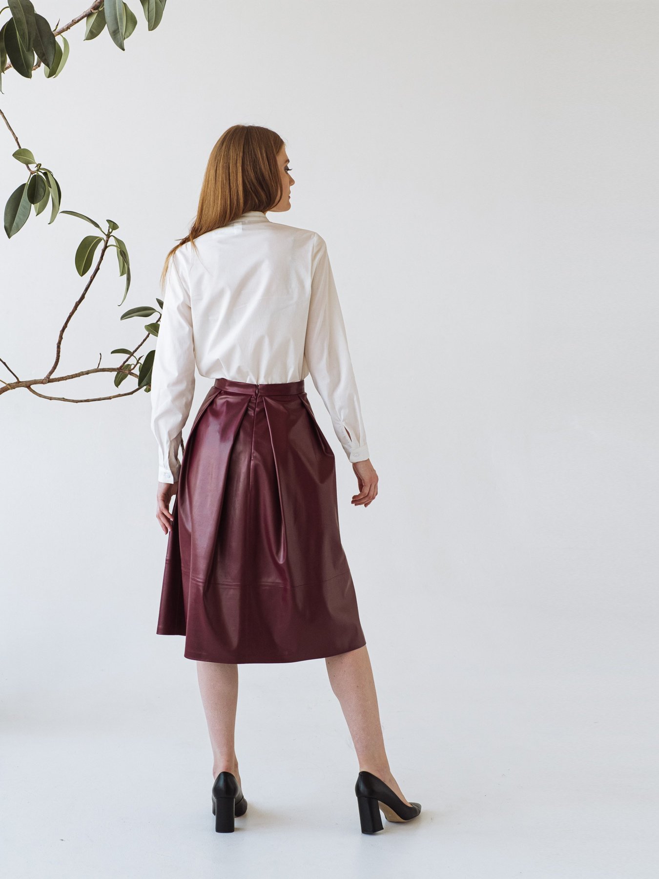 Юбки VOVK модель 07751 бордовий Юбки VOVK модель 07751 бордовий Фото