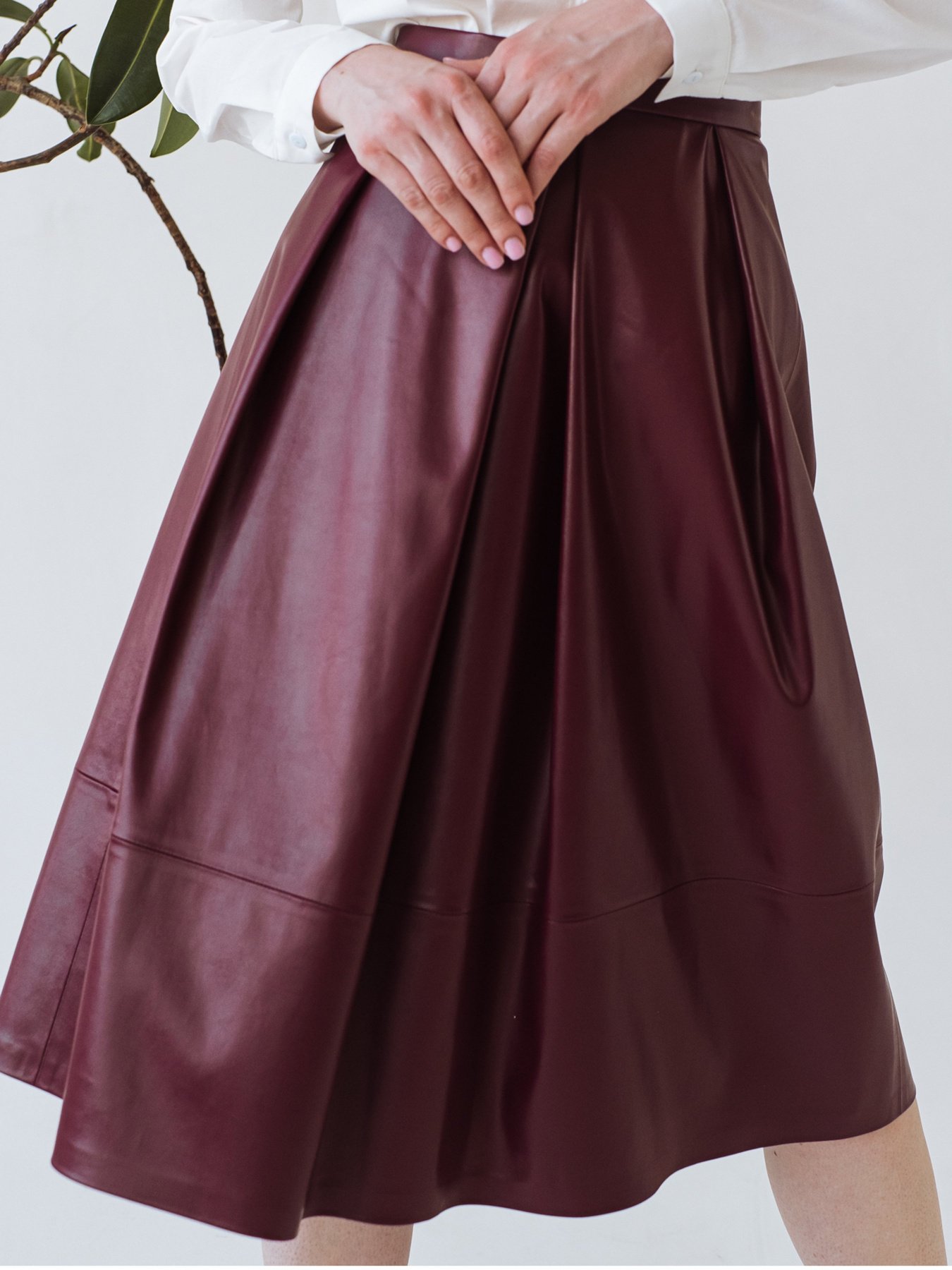 Юбки VOVK модель 07751 бордовий Юбки VOVK модель 07751 бордовий Фото