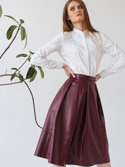 Спідниці VOVK модель 07751 бордовий Фото