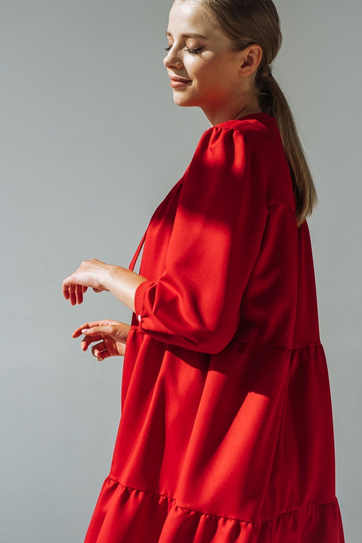 Платья VOVK модель 09363 червоний Фото