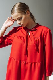 Платья VOVK модель 09363 червоний Фото