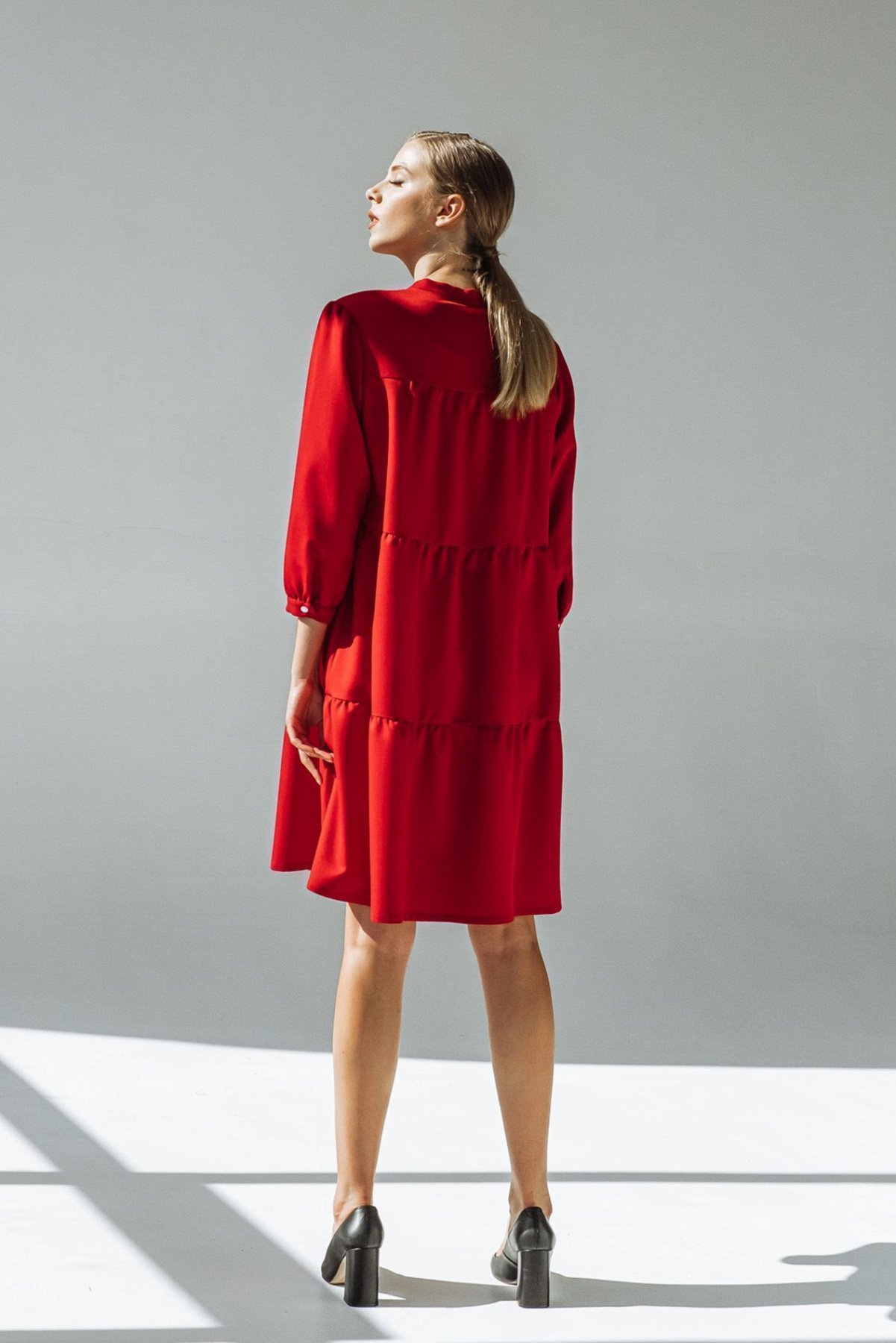 Платья VOVK модель 09363 червоний Фото