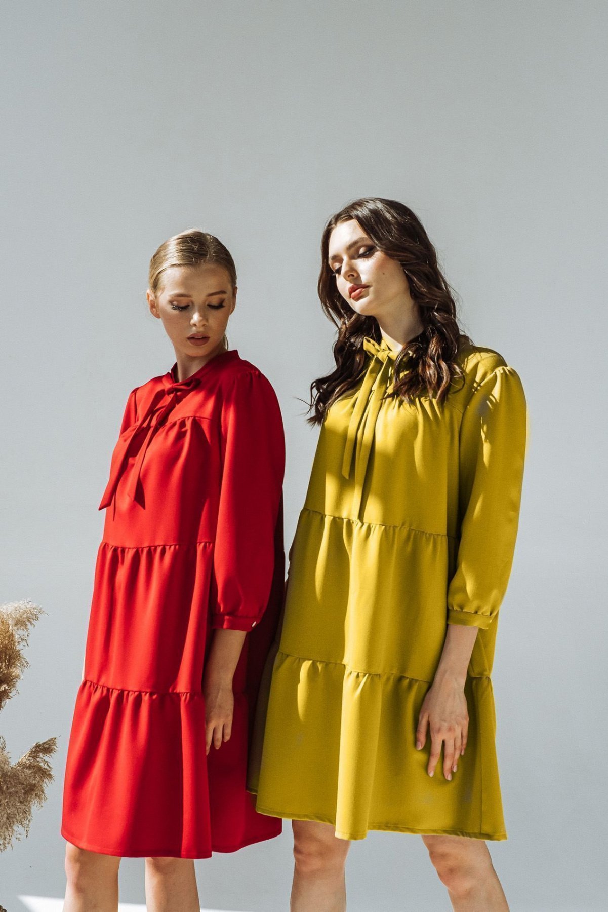 Платья VOVK модель 09364 гірчичний Фото