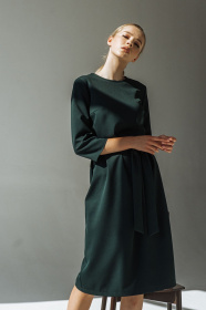 Платья VOVK модель 09568 смарагдовий Фото