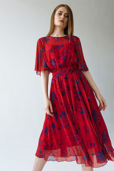 Платья VOVK модель 09637 квіти Фото