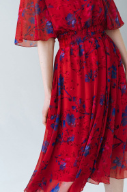 Платья VOVK модель 09637 квіти Фото