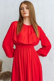 Сукні VOVK модель 09492 червоний Фото