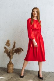 Платья VOVK модель 09492 червоний Фото