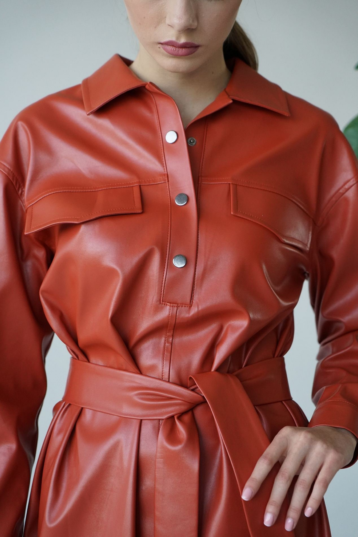 Платья VOVK модель 09793 теракотовий Фото