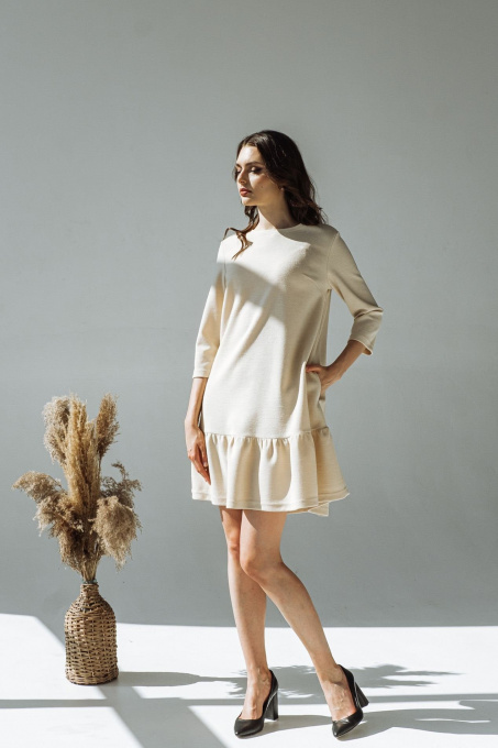 Платья VOVK модель 09648 ванільний Фото