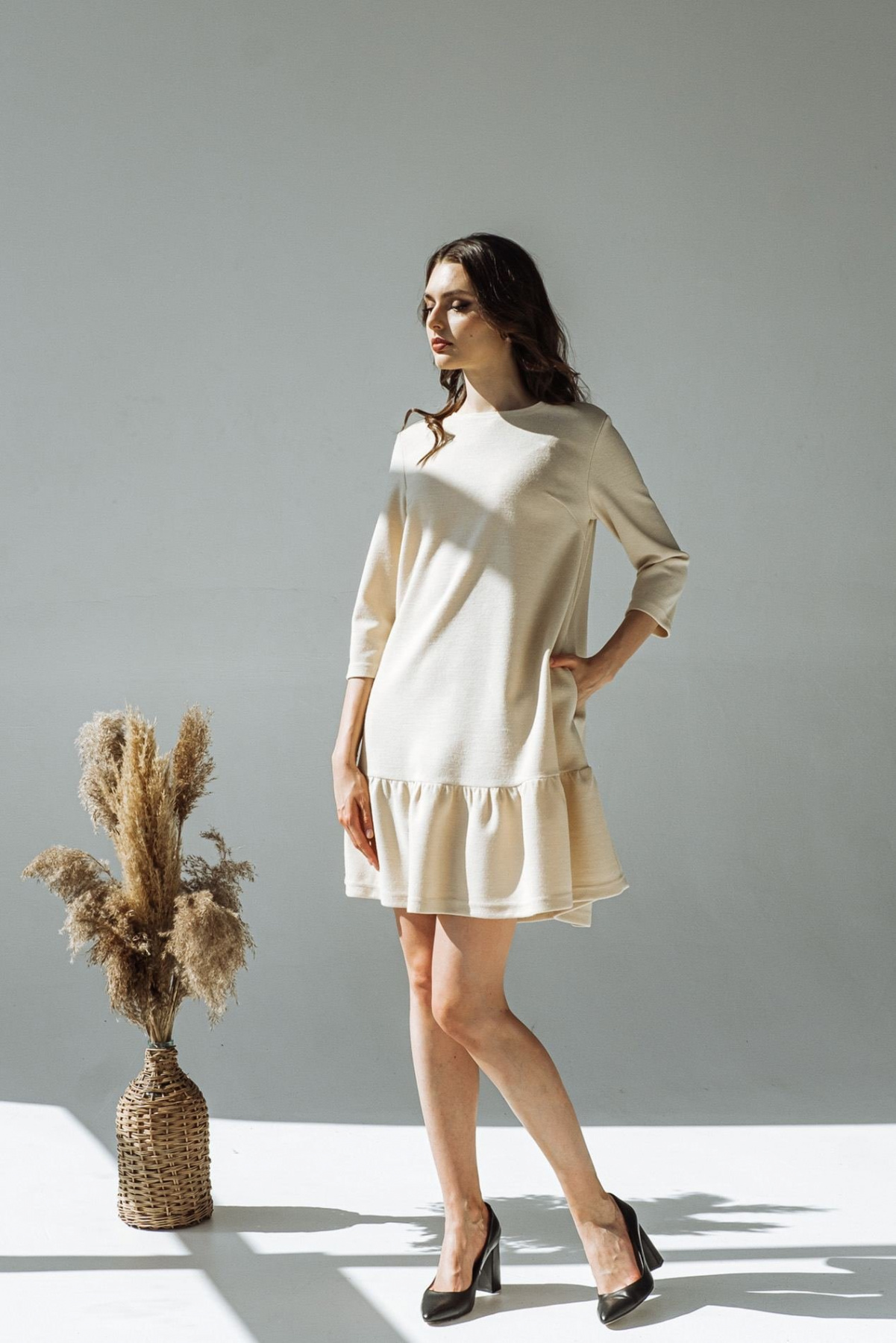 Платья VOVK модель 09648 ванільний Фото