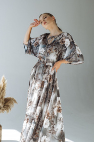 Сукні VOVK модель 09367 квіти Фото