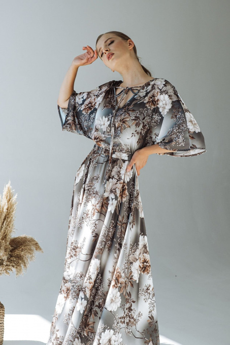 Платья VOVK модель 09367 квіти Фото