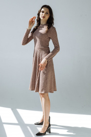 Платья VOVK модель 09480 фрезовий Фото