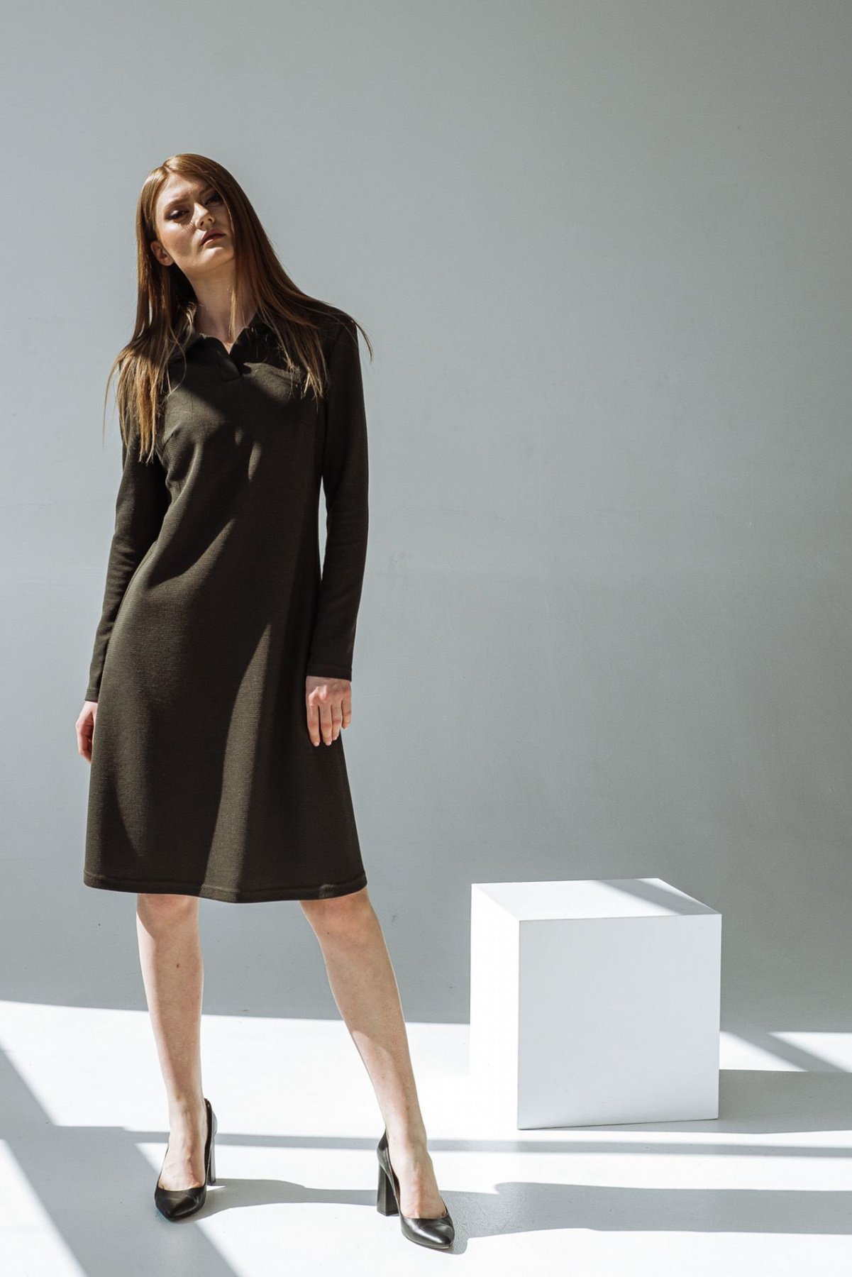 Платья VOVK модель 07745 смарагдовий Фото