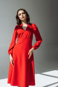 Платья VOVK модель 09562 червоний Фото