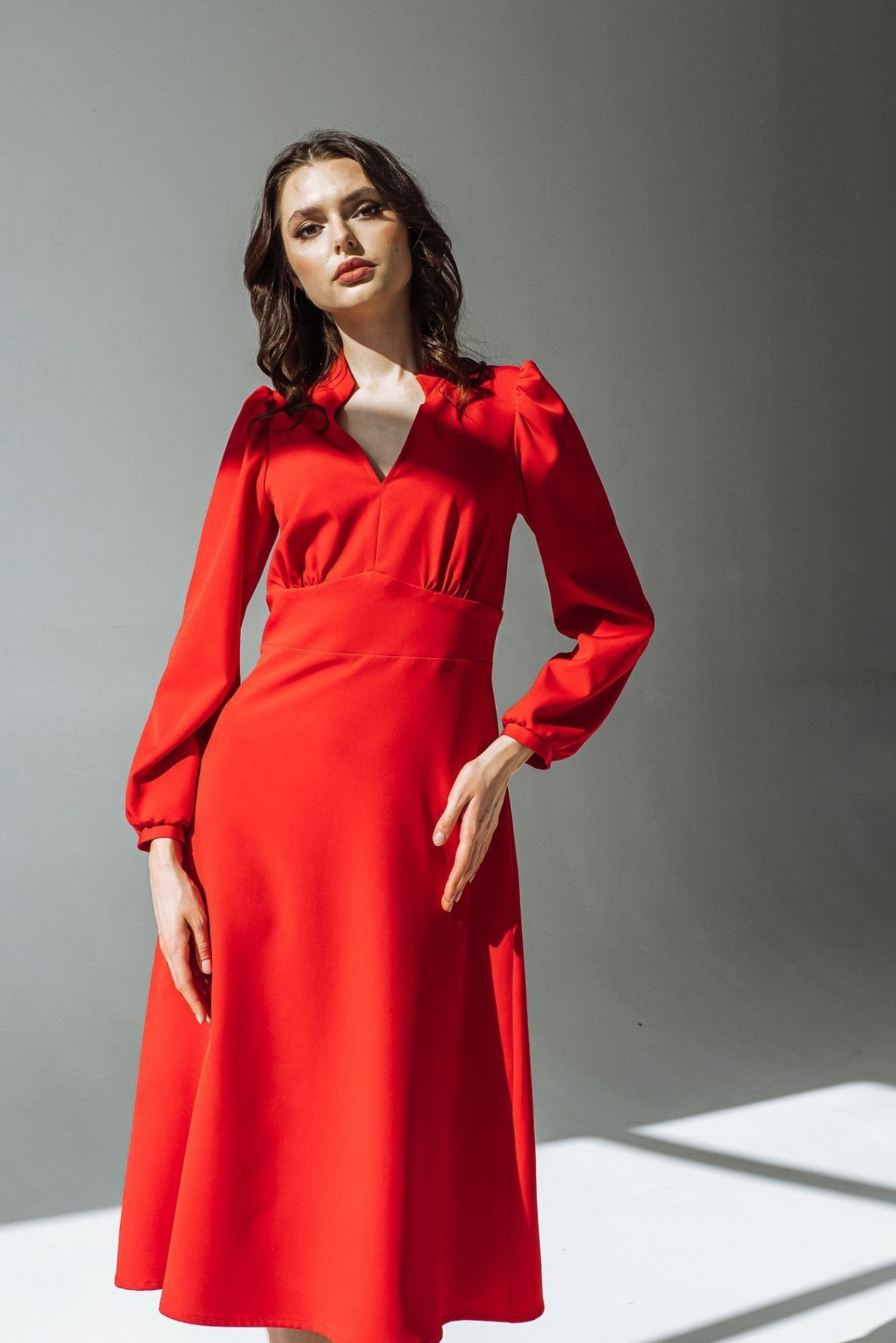 Платья VOVK модель 09562 червоний Фото