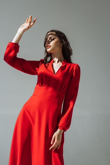 Платья VOVK модель 09562 червоний Фото