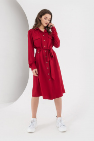 Платья VOVK модель 07599 ягідний Платья VOVK модель 07599 ягідний Фото