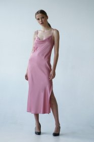 Платья VOVK модель 09764 фрезовий Фото