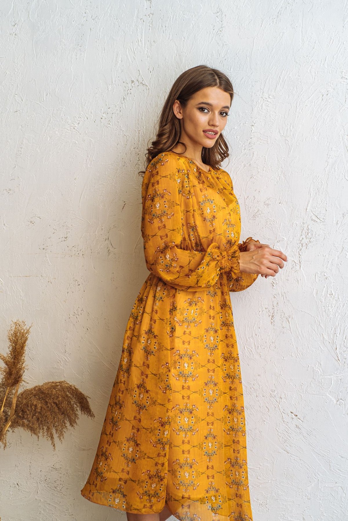 Платья VOVK модель 09393 квіти Фото