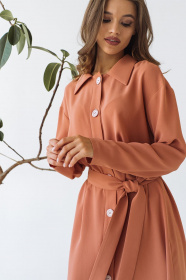 Платья VOVK модель 09559 теракотовий Фото