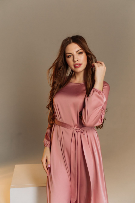 Платья VOVK модель 07197 фрезовий Фото