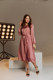 Сукні VOVK модель 07197 фрезовий Фото