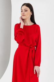 Платья VOVK модель 07198 червоний Фото