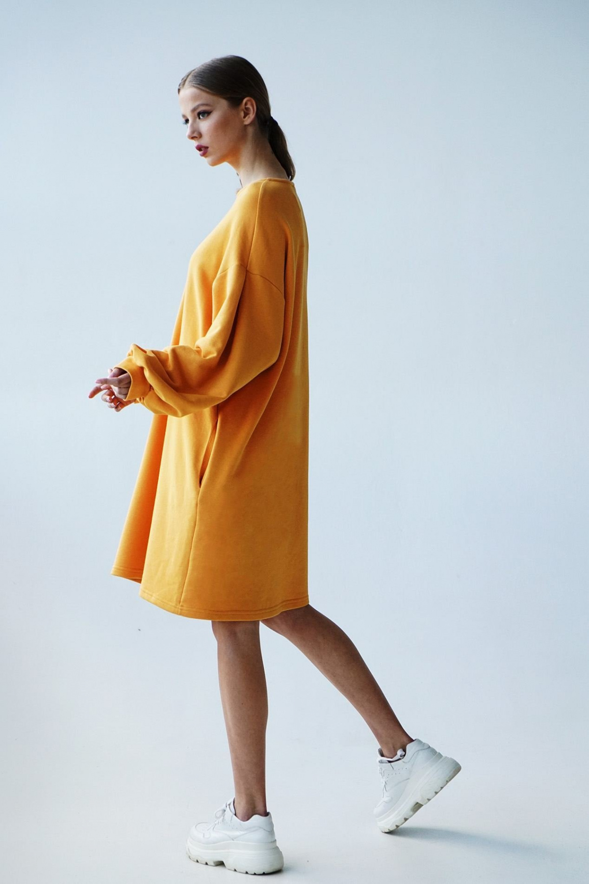 Платья VOVK модель 09700 гірчичний Фото