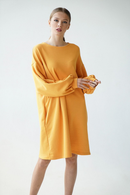 Платья VOVK модель 09700 гірчичний Фото