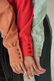 Блуза с длинным руквом VOVK модель 07693 теракотовий Фото