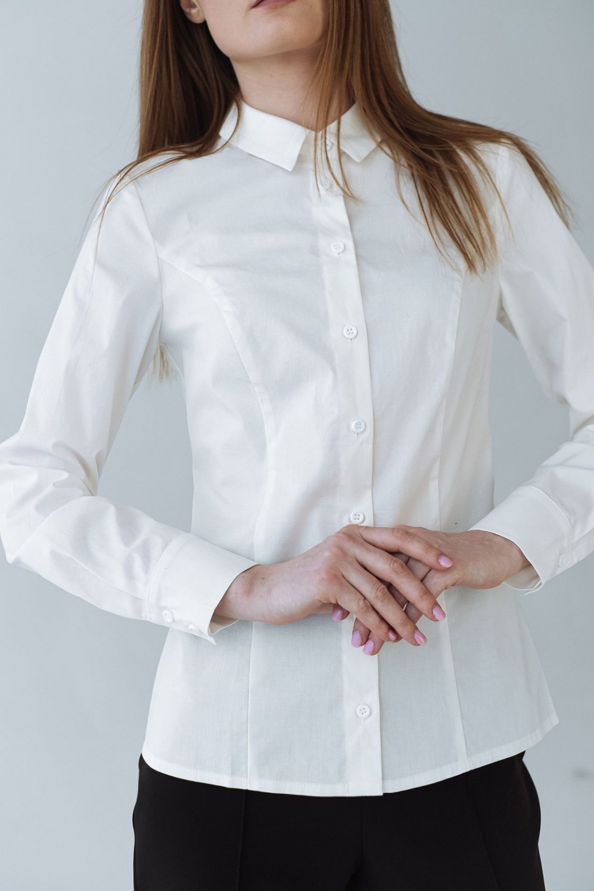 Блуза с длинным руквом VOVK модель 07792 молочний Фото