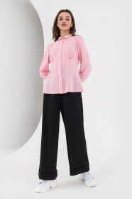 Блуза с длинным руквом VOVK модель 07427 рожевий Фото