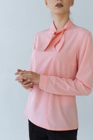 Блуза с длинным руквом VOVK модель 08201 кораловий Фото